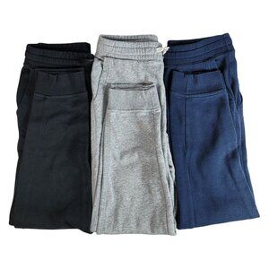 Old Navy Boy Lot of 3 Sweatpants Joggers Black Blue Gray SZ 10 Large Pocket READ